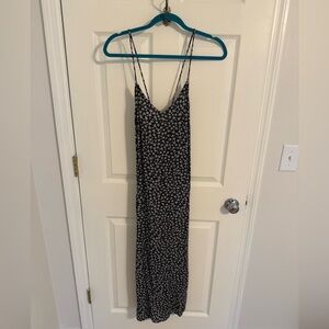 Black & Grey Floral Maxi Dress – Motel – XS